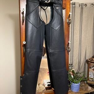 Hardly-Davidson leather chaps